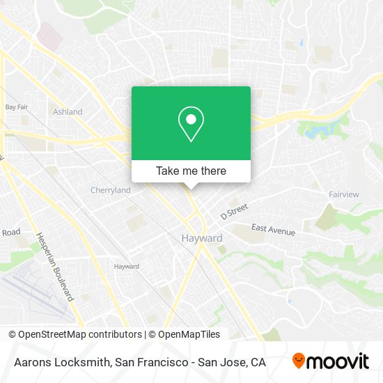 Mapa de Aarons Locksmith