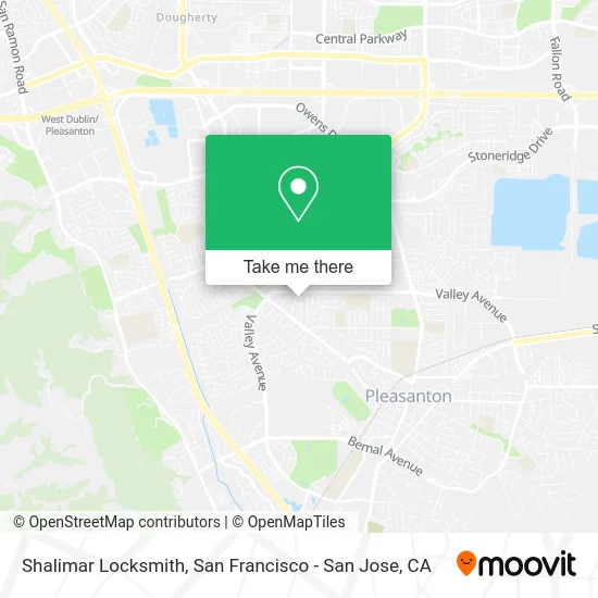 Shalimar Locksmith map