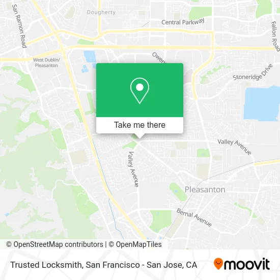 Trusted Locksmith map