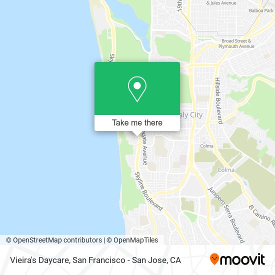 Vieira's Daycare map