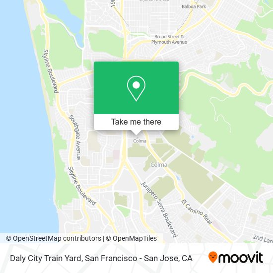 Mapa de Daly City Train Yard