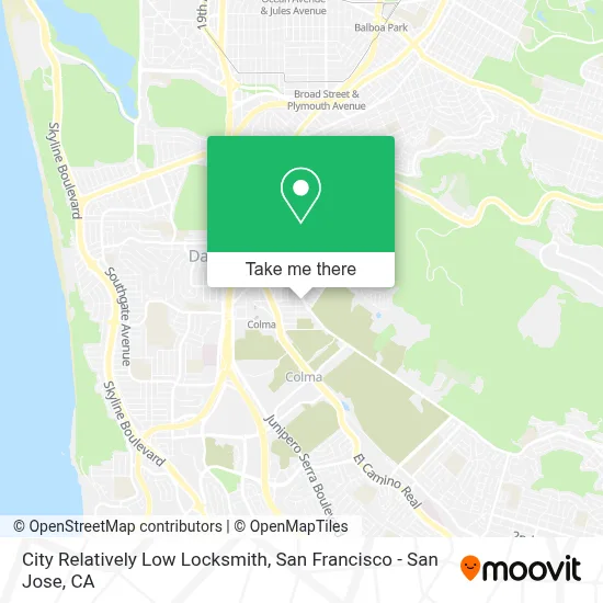 City Relatively Low Locksmith map