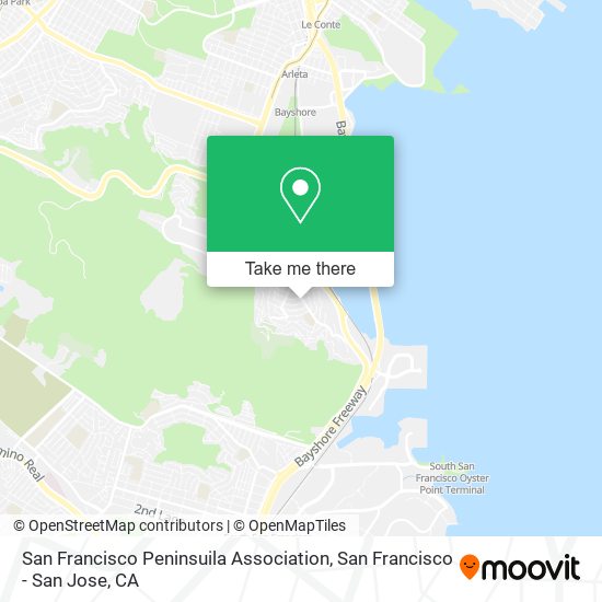 San Francisco Peninsuila Association map