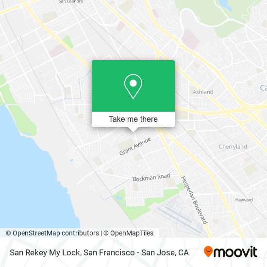 San Rekey My Lock map