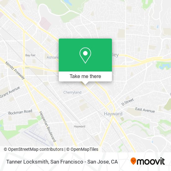 Mapa de Tanner Locksmith