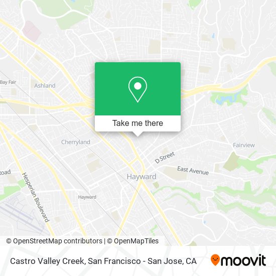 Mapa de Castro Valley Creek