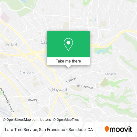 Mapa de Lara Tree Service