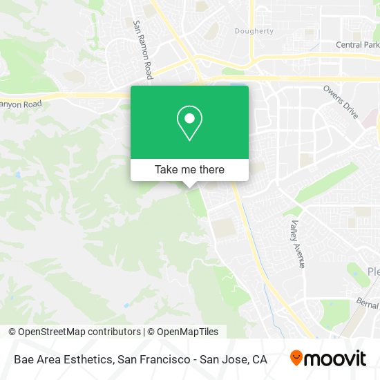 Bae Area Esthetics map
