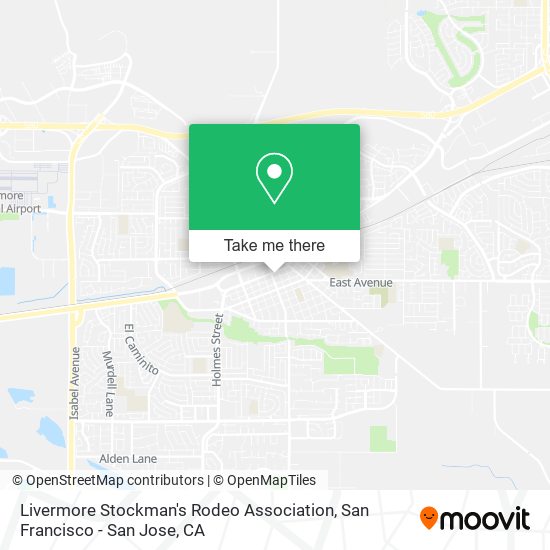 Livermore Stockman's Rodeo Association map