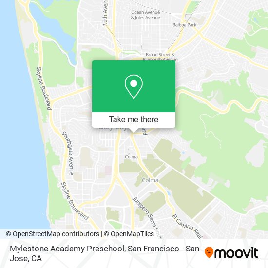 Mapa de Mylestone Academy Preschool