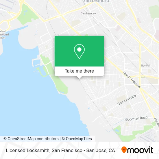 Licensed Locksmith map