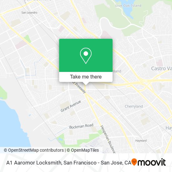 A1 Aaromor Locksmith map