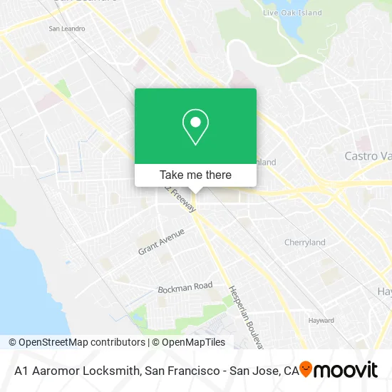 Mapa de A1 Aaromor Locksmith