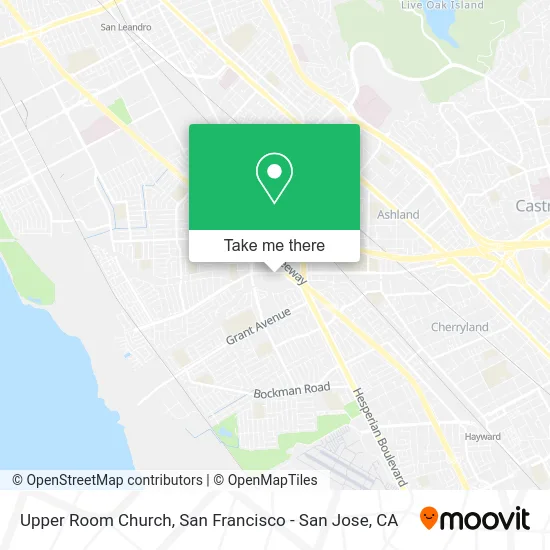 Upper Room Church map