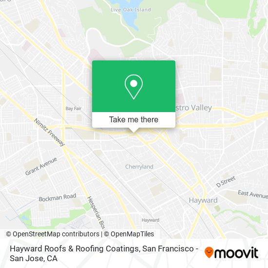 Hayward Roofs & Roofing Coatings map