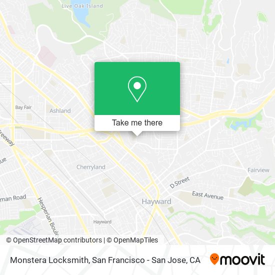 Monstera Locksmith map