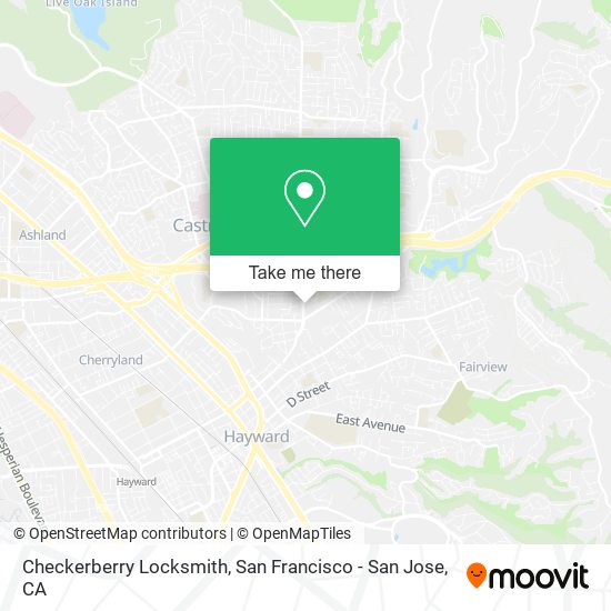 Checkerberry Locksmith map