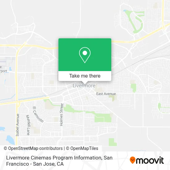 Livermore Cinemas Program Information map