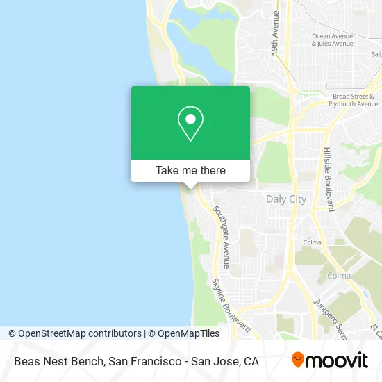 Beas Nest Bench map