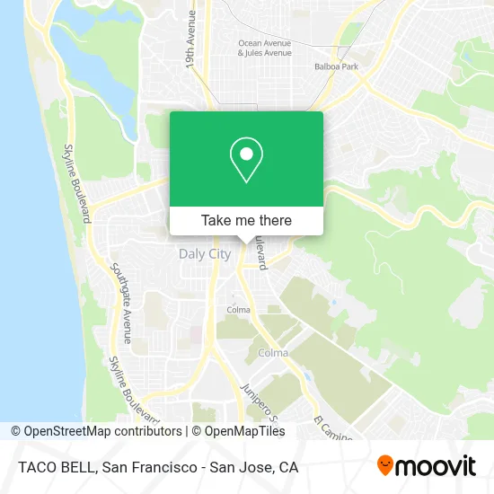 TACO BELL map