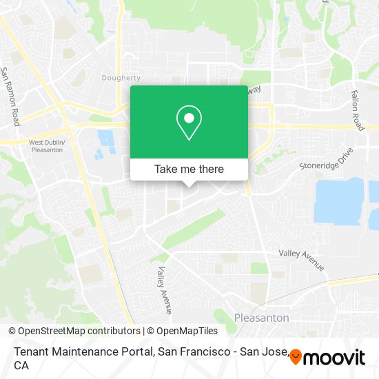 Mapa de Tenant Maintenance Portal