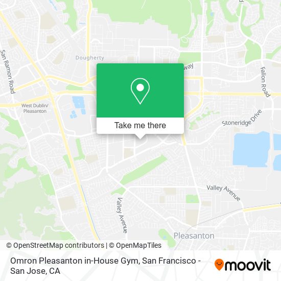Omron Pleasanton in-House Gym map
