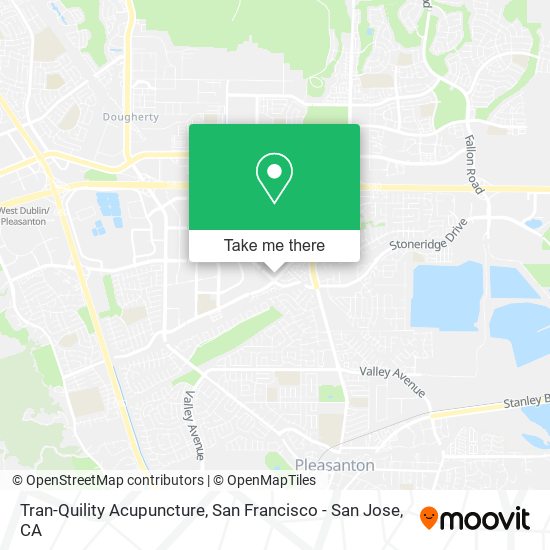Tran-Quility Acupuncture map