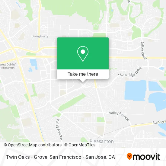 Mapa de Twin Oaks - Grove