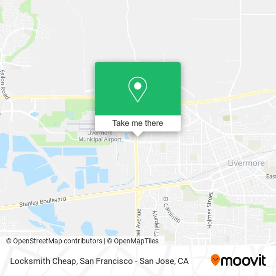 Mapa de Locksmith Cheap