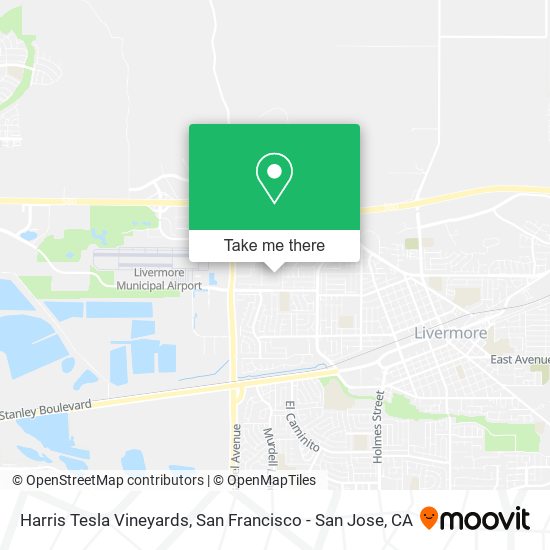Mapa de Harris Tesla Vineyards