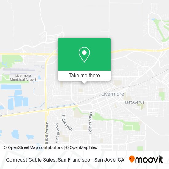 Comcast Cable Sales map