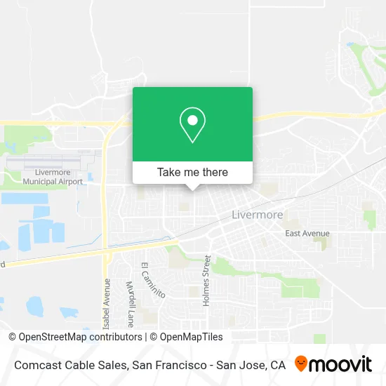 Comcast Cable Sales map