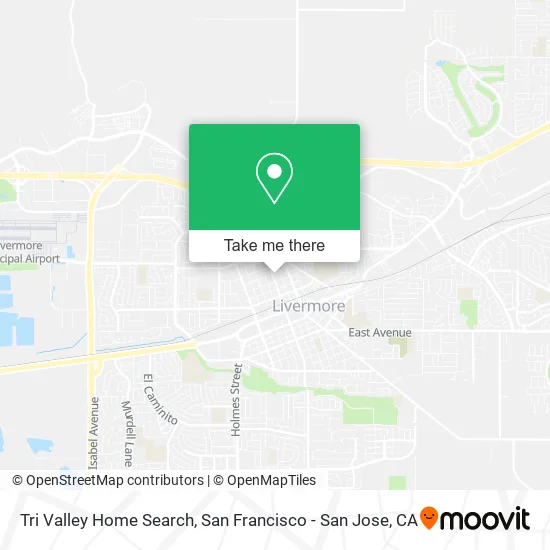 Tri Valley Home Search map