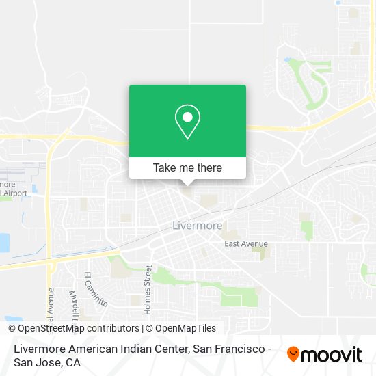 Livermore American Indian Center map