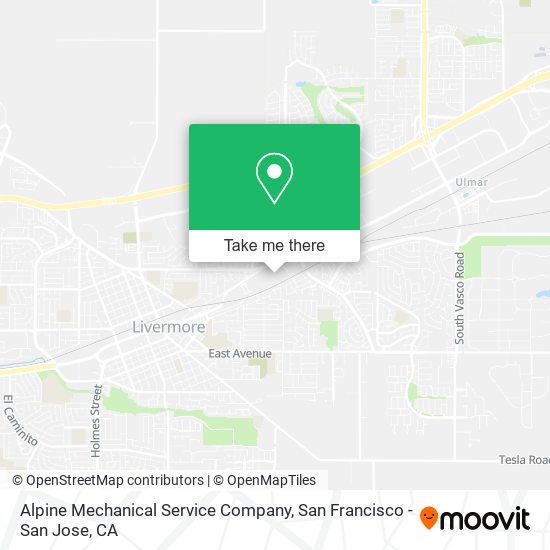 Mapa de Alpine Mechanical Service Company