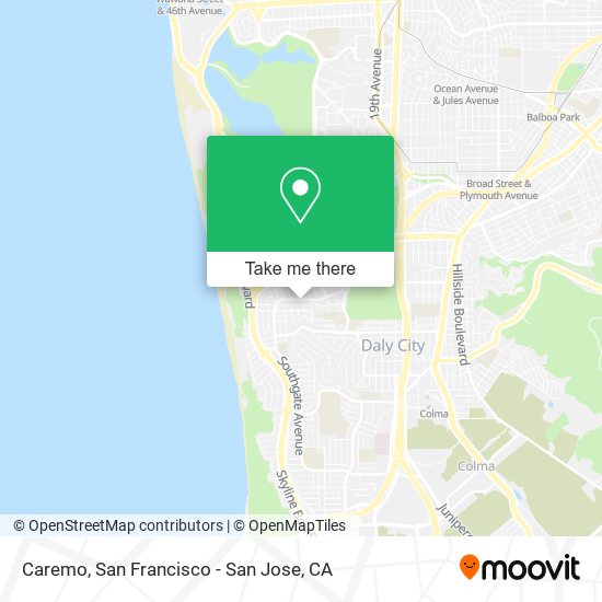 Mapa de Caremo