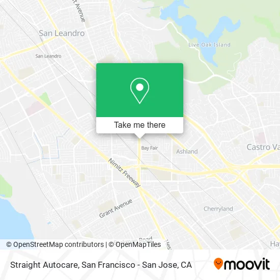 Straight Autocare map