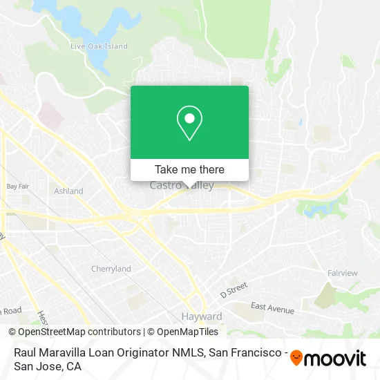 Mapa de Raul Maravilla Loan Originator NMLS