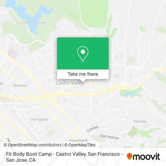 Mapa de Fit Body Boot Camp - Castro Valley
