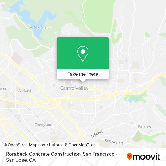 Rorabeck Concrete Construction map