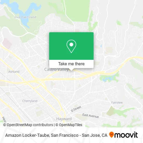 Amazon Locker-Taube map