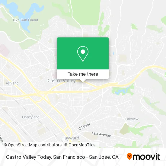 Castro Valley Today map