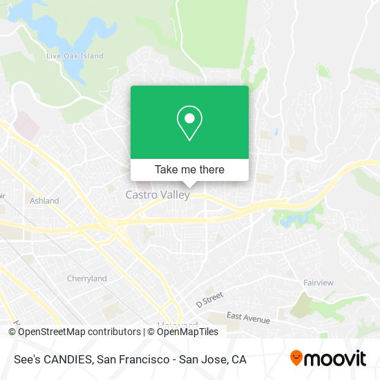 Mapa de See's CANDIES