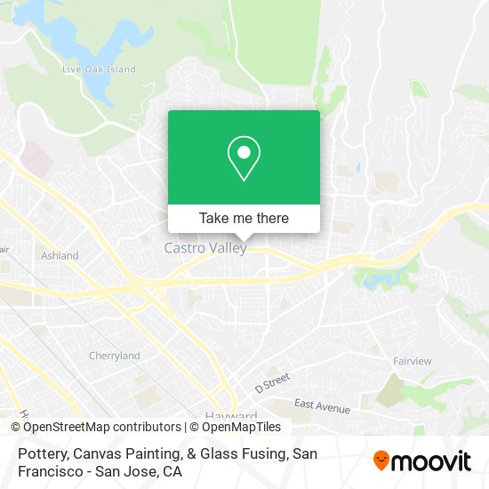 Pottery, Canvas Painting, & Glass Fusing map