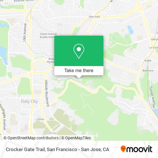 Crocker Gate Trail map