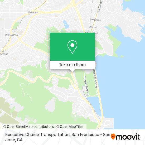 Executive Choice Transportation map