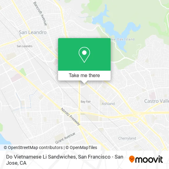Mapa de Do Vietnamese Li Sandwiches