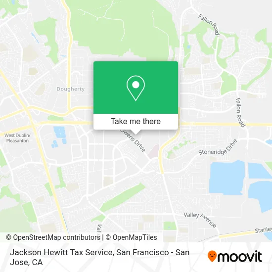Jackson Hewitt Tax Service map