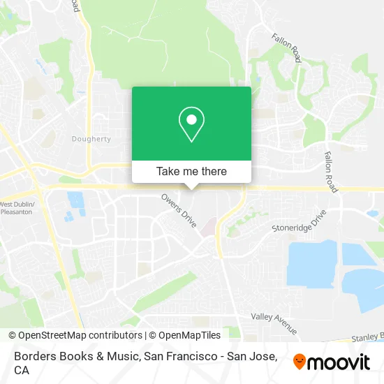 Mapa de Borders Books & Music