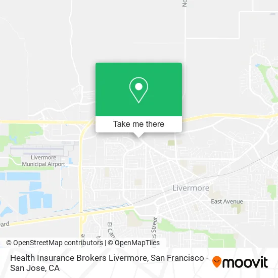 Health Insurance Brokers Livermore map